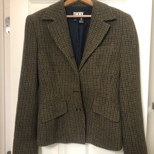 DKNY houndstooth blazer